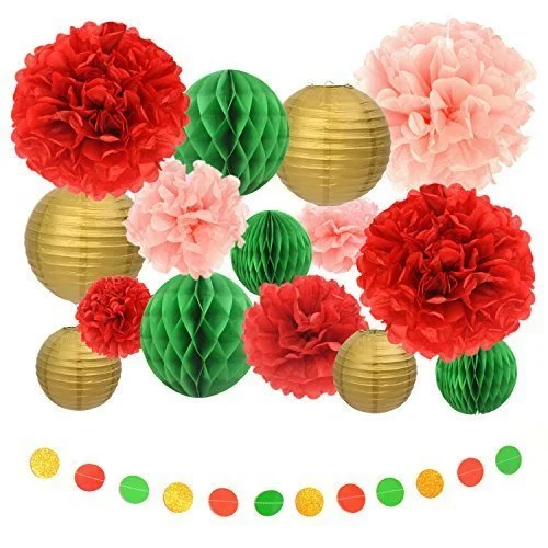 Decoration Paper Pom Poms