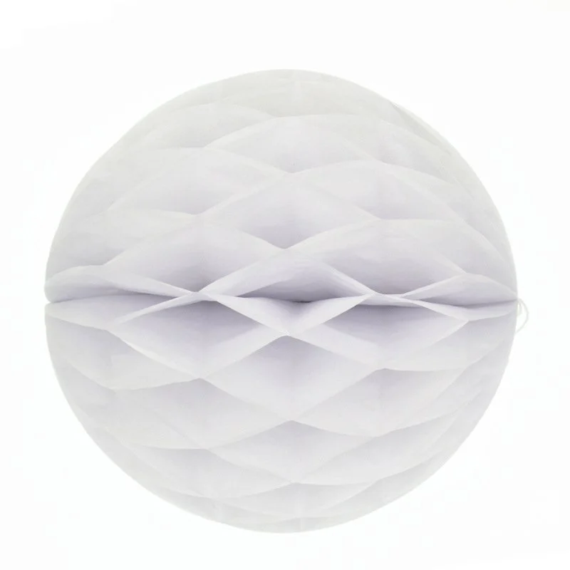 Paper Honeycomb Balls White