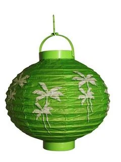 Green Printed Paper Lantern