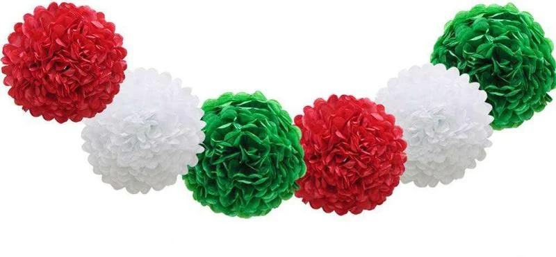 Paper Pom Pom Garland
