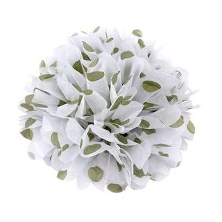 Printed Tissue Paper Pom Poms