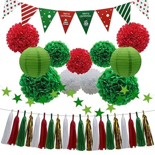 Christmas paper decorations