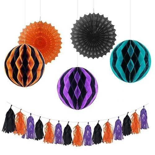 Halloween paper decorations