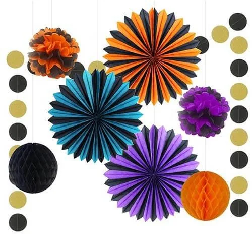 Halloween paper decoration assortment 2