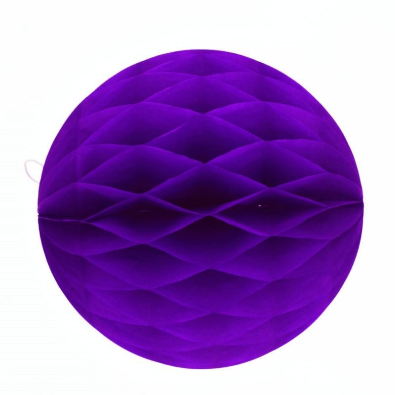 Paper Honeycomb Balls Deep Purple