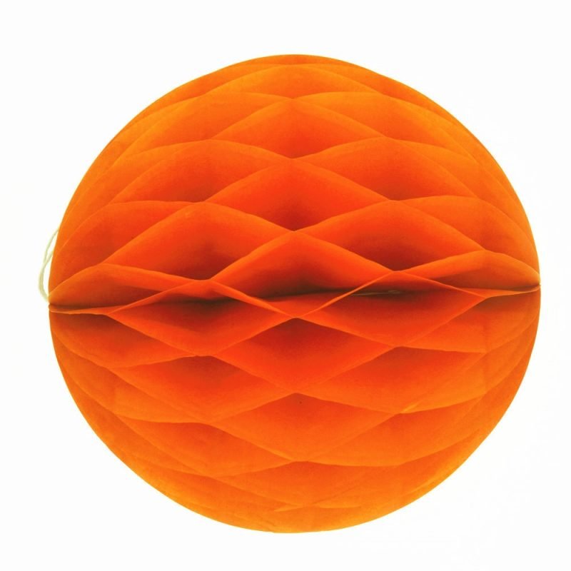 Paper Honeycomb Balls Orange
